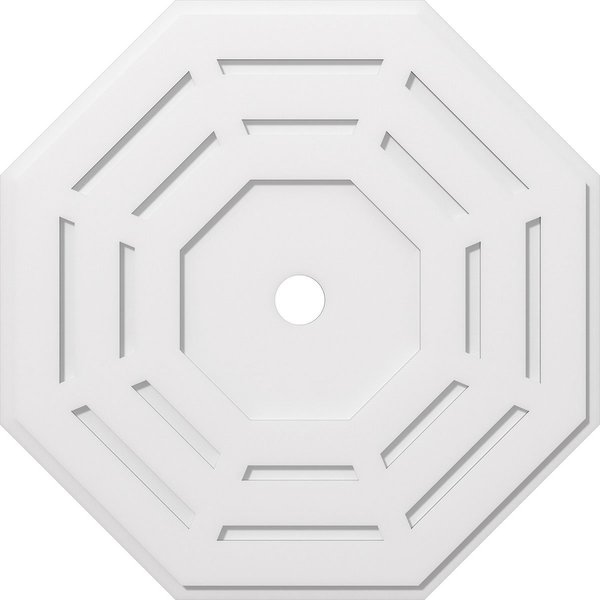 Ekena Millwork Westin Architectural Grade PVC Contemporary Ceiling Medallion, 36"OD x 3"ID x 14 1/4"C x 1"P CMP36WN-03000